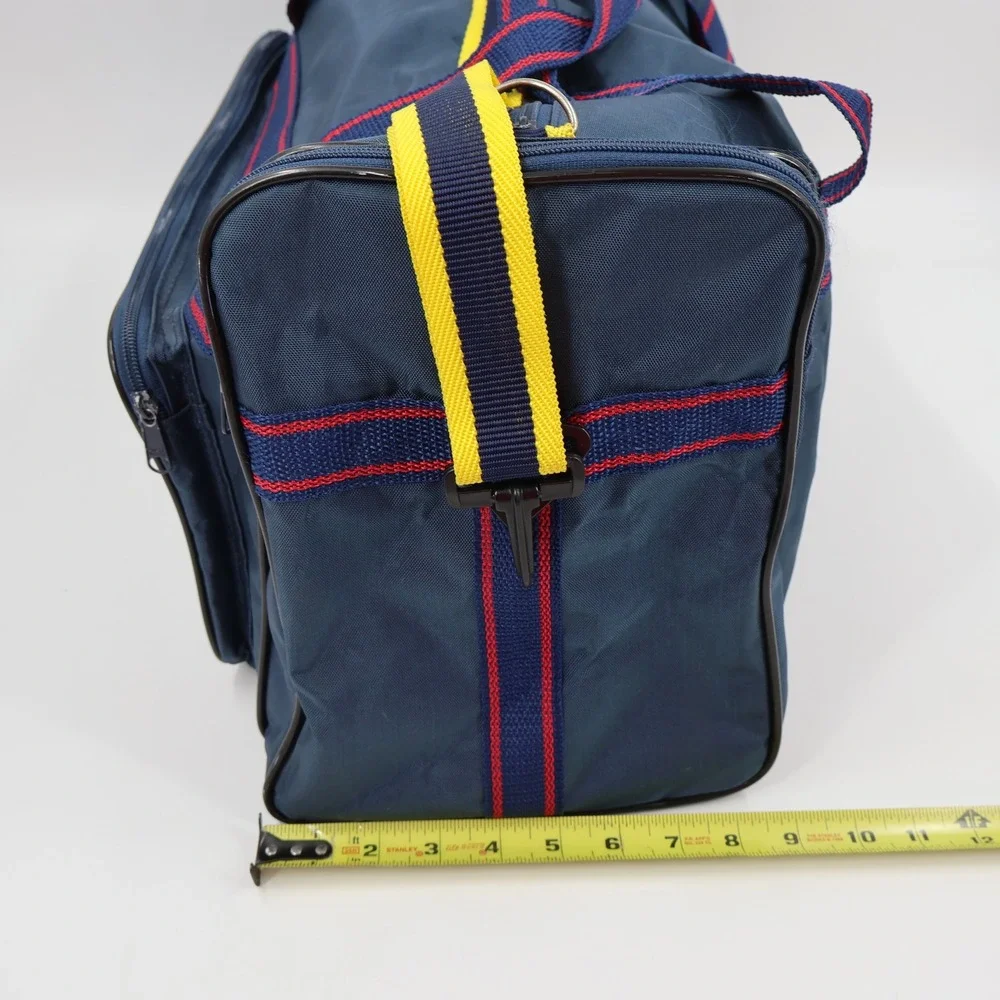 Coppertone Duffel Bag Unisex Large Navy Blue Vintage 90s Retro Beach Travel Bag